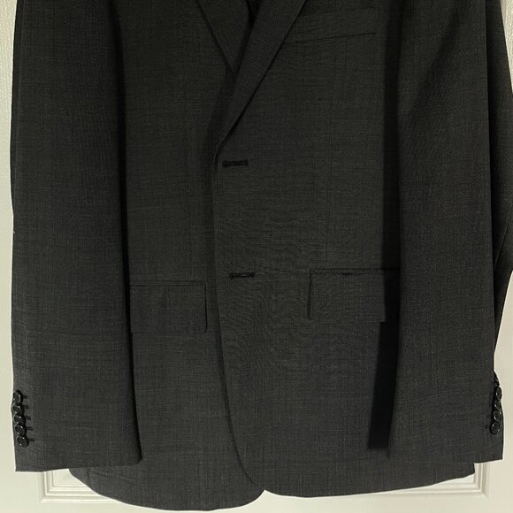 PERRY ELLIS  - MEN's CHARCOAL GREY SUIT - MODERN SLIM FIT (38S, PANTS 32S) - Picture 2 of 10